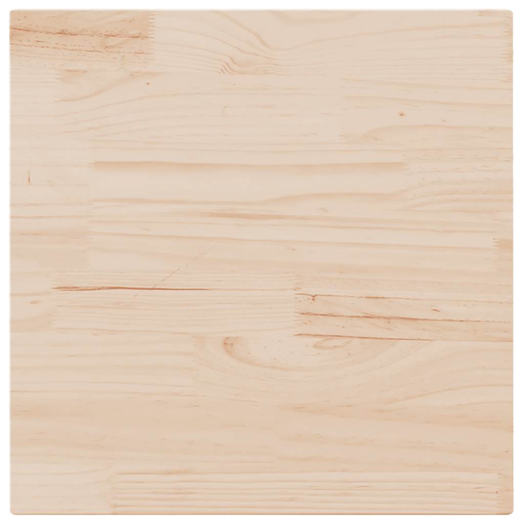 Dessus de table 70x70x2,5 cm bois de pin massif - XIOS