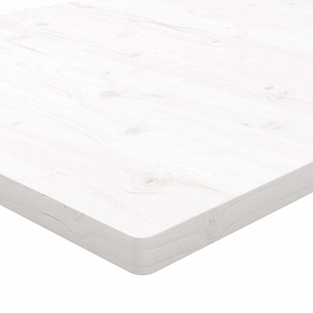 Dessus de table blanc 70x70x2,5 cm bois de pin massif - XIOS