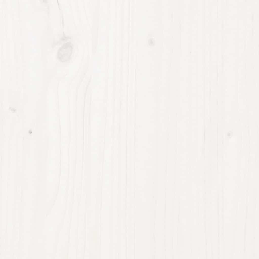 Dessus de table blanc 70x70x2,5 cm bois de pin massif - XIOS