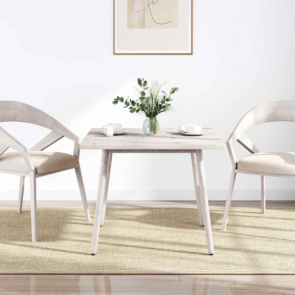 Dessus de table blanc 90x90x2,5 cm bois de pin massif - XIOS