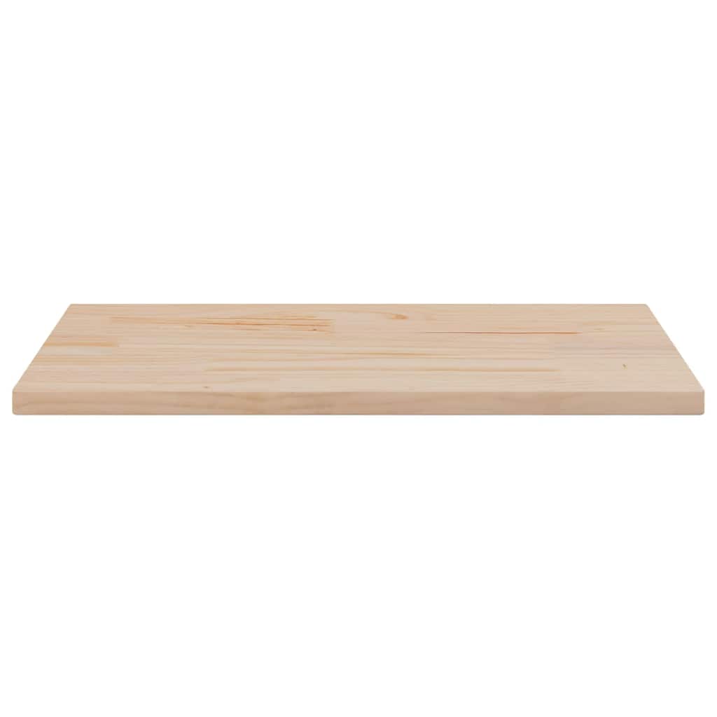 Dessus de table 80x40x2,5 cm bois de pin massif rectangulaire - XIOS