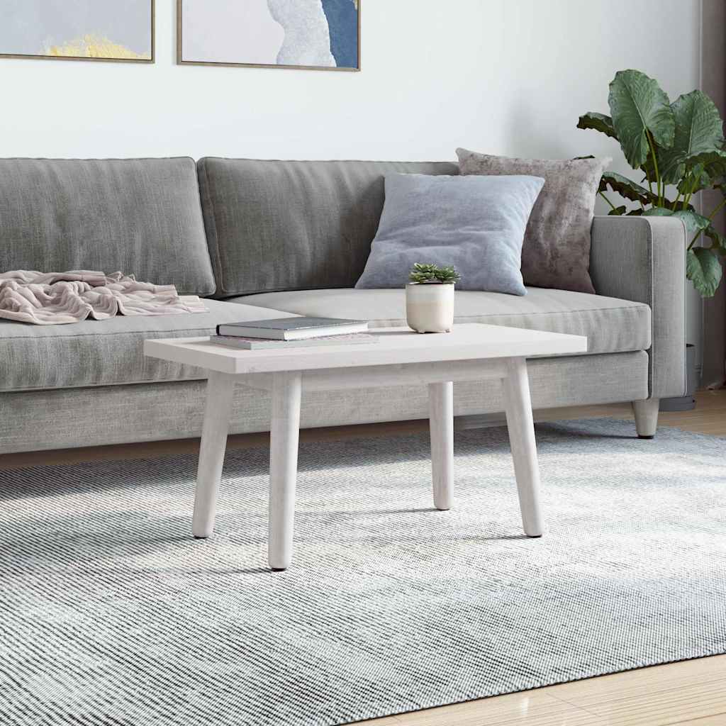 Dessus de table blanc 80x40x2,5 cm bois de pin massif - XIOS