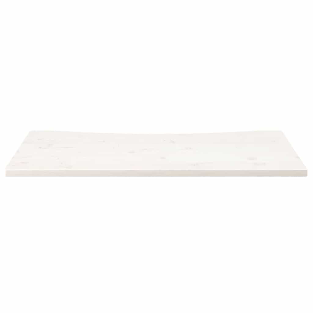 Dessus de bureau blanc 100x60x2,5 cm bois massif de pin - XIOS