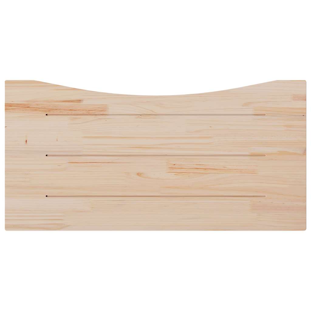 Dessus de bureau blanc 100x60x2,5 cm bois massif de pin - XIOS