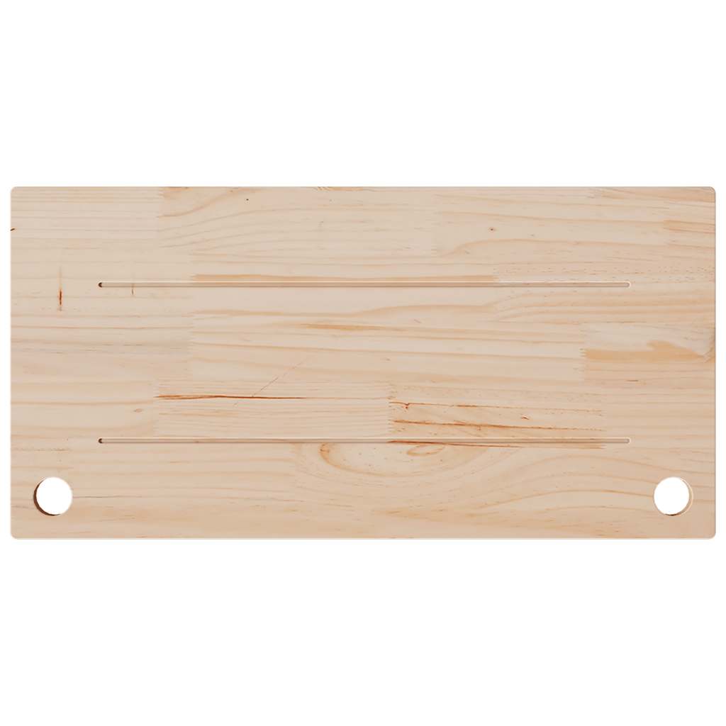Dessus de bureau blanc 80x40x2,5 cm bois massif de pin - XIOS
