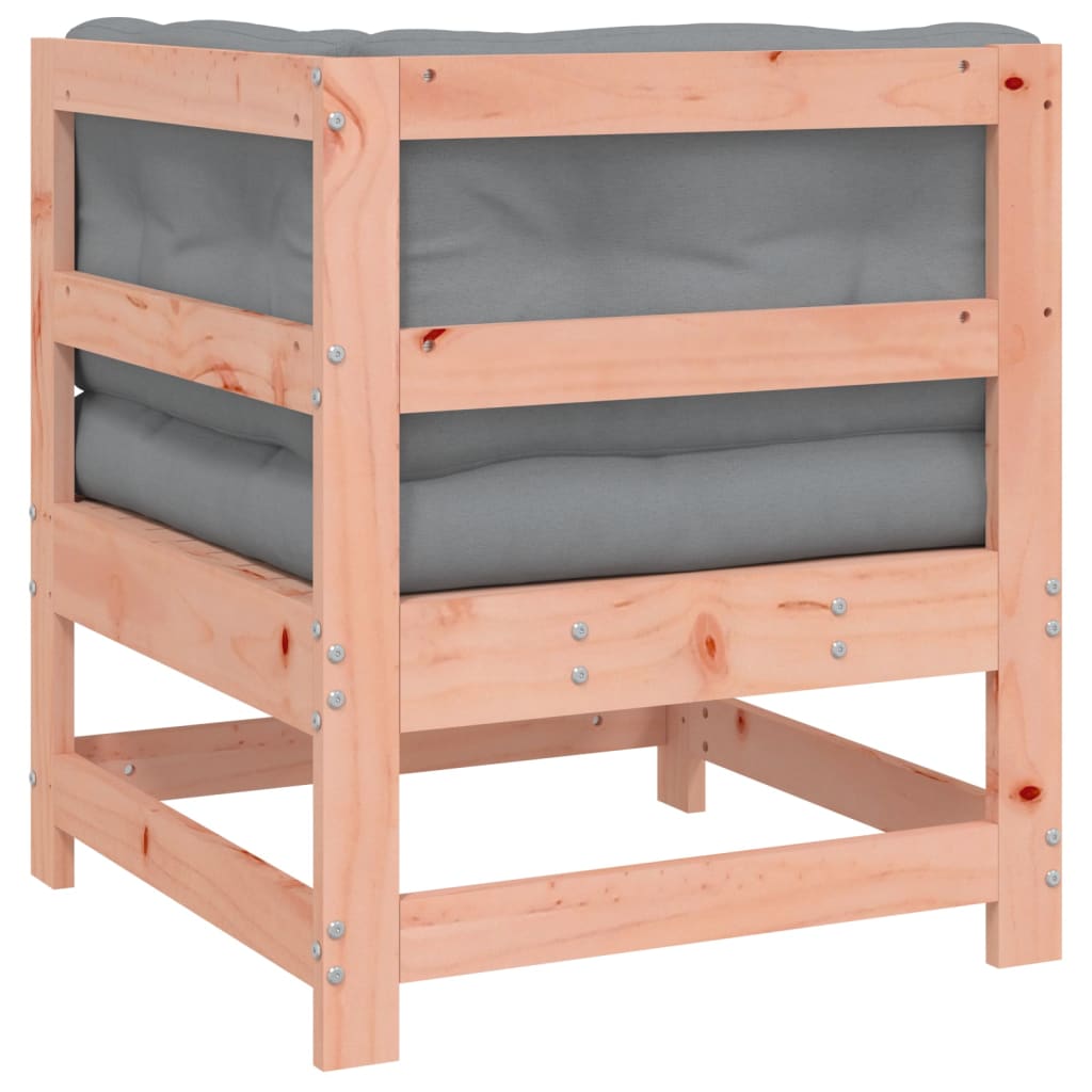 Canapé d'angle avec coussins bois massif douglas Éléments pour canapés modulables de jardin vidaXL