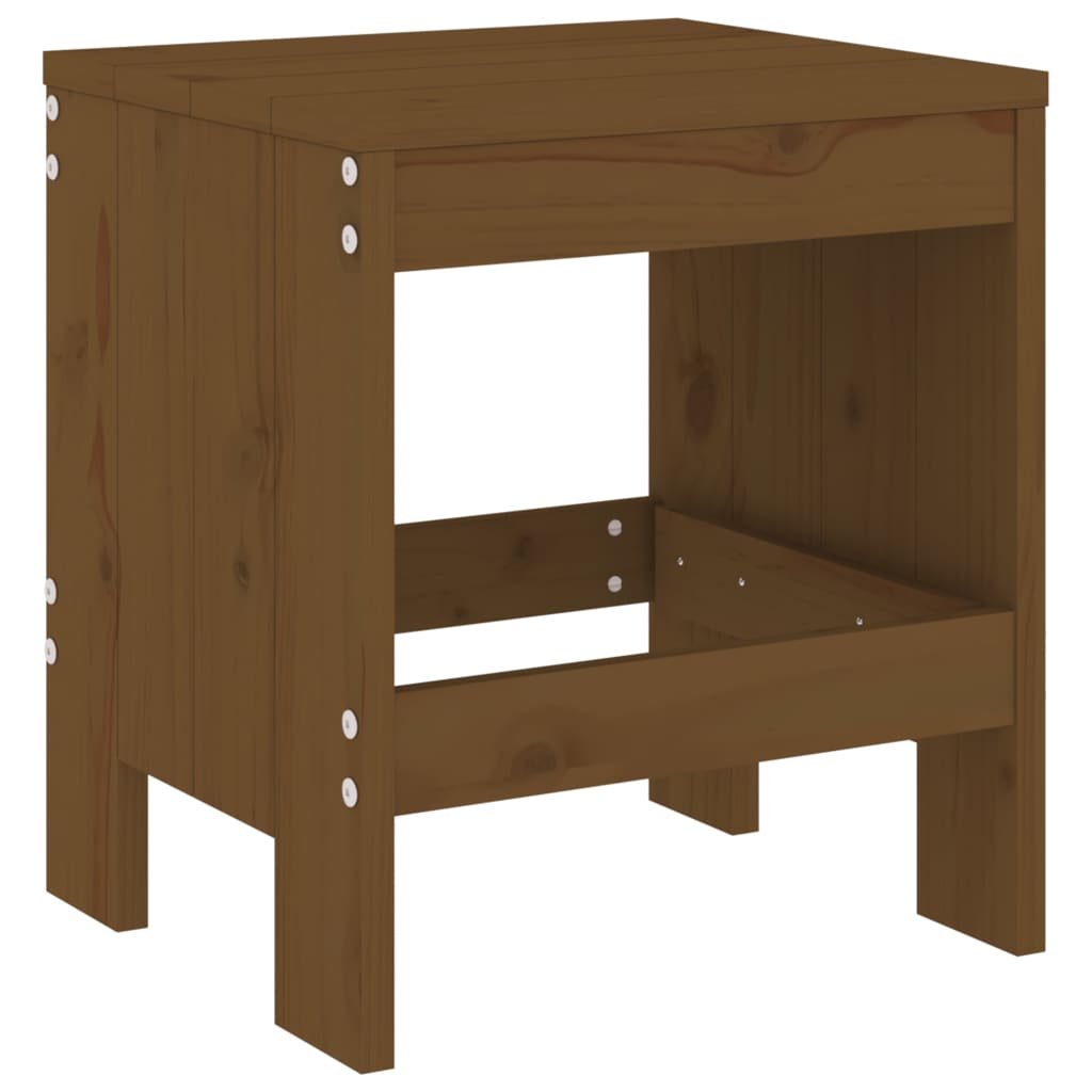 Ensemble de bistrot de jardin 3 pcs marron miel bois pin massif