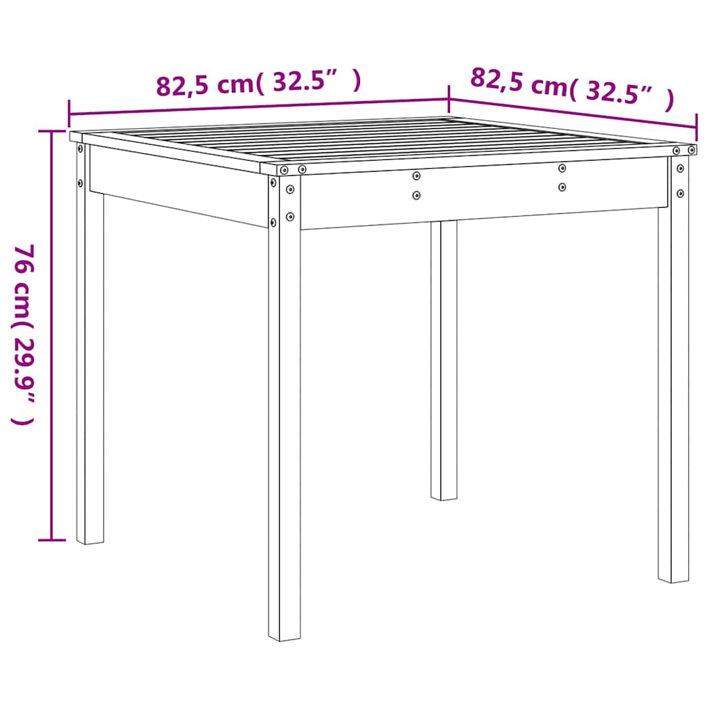 Ensemble de bistrot de jardin 3 pcs marron miel bois pin massif