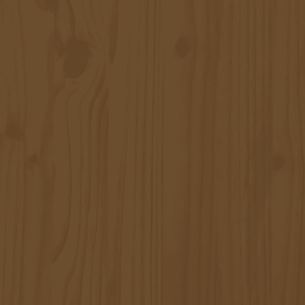 Ensemble de bar de jardin 5 pcs marron miel bois de pin massif