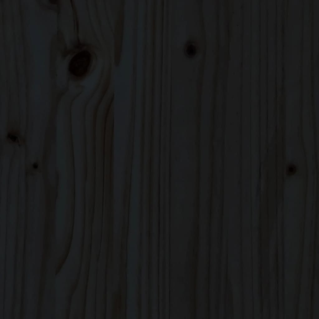 Ensemble de bar de jardin 5 pcs noir bois de pin massif