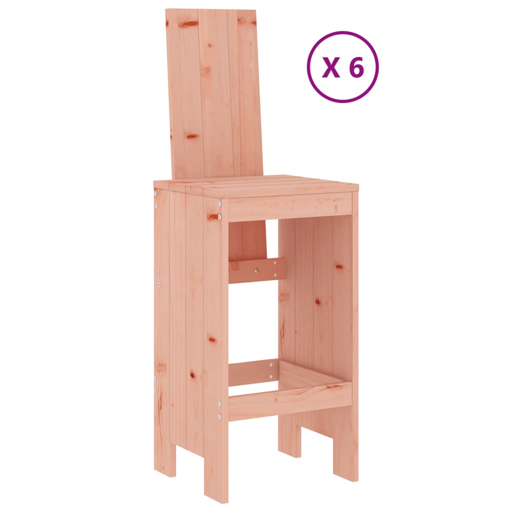 Ensemble de bar de jardin 7 pcs bois massif douglas
