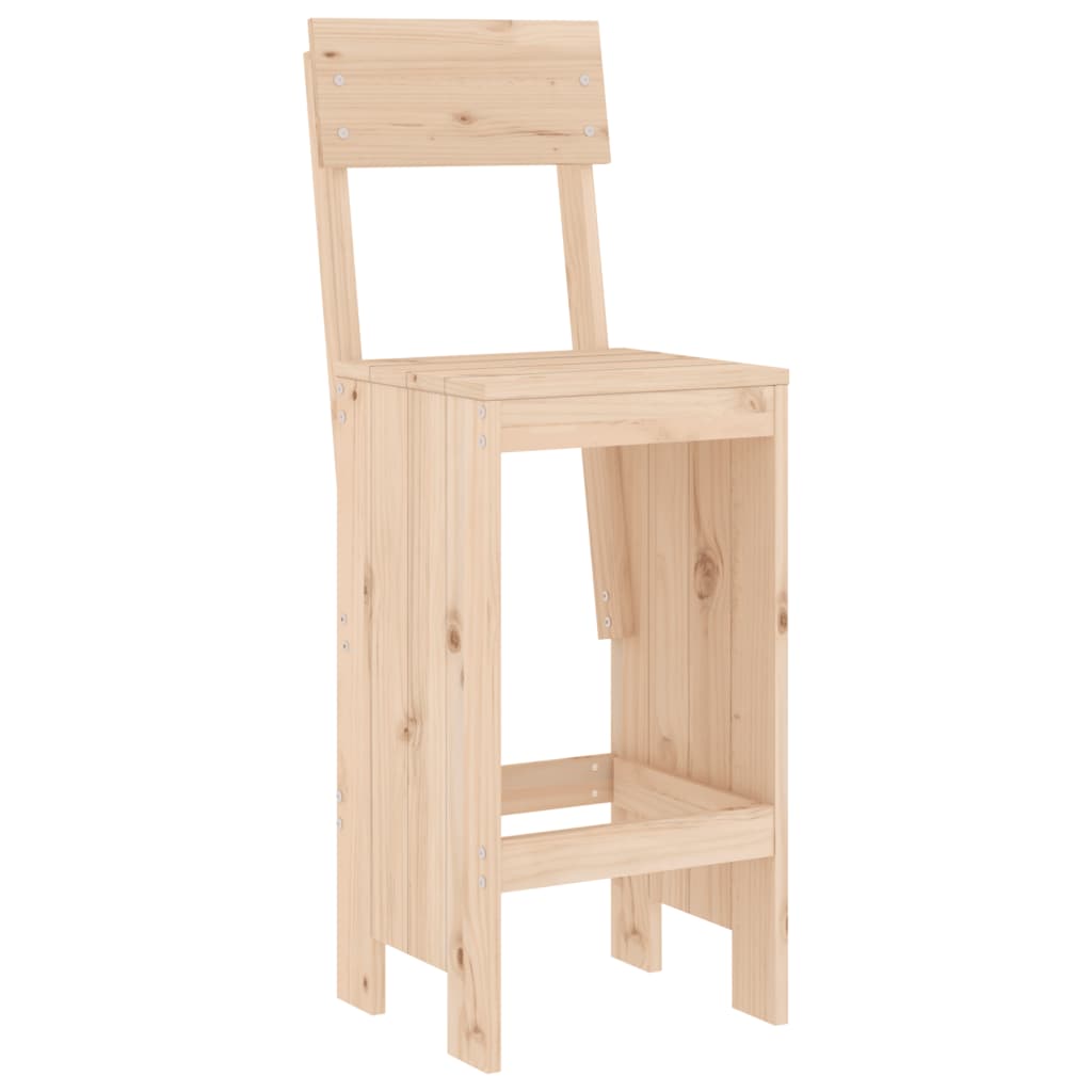 Ensemble de bar de jardin 7 pcs Bois de pin massif