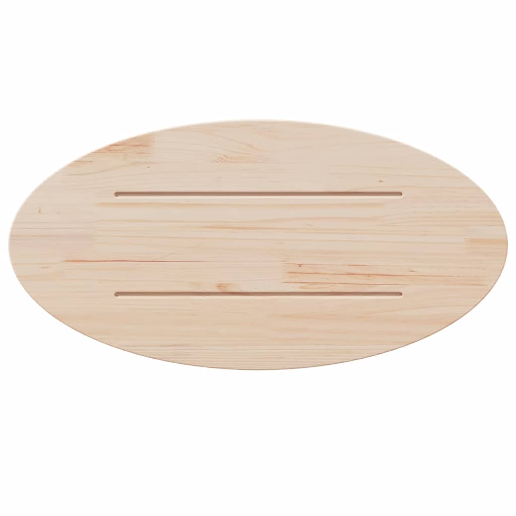 Dessus de table 60x30x2,5 cm bois de pin massif ovale - XIOS