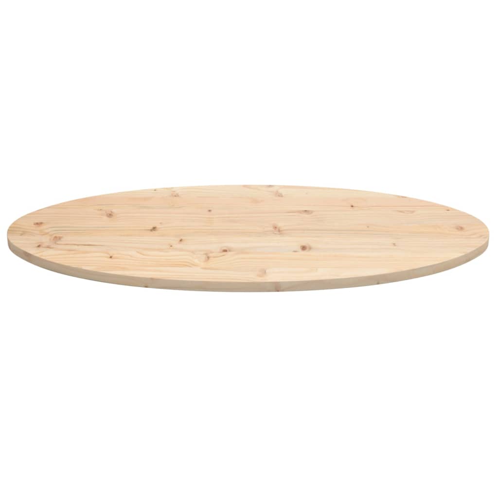 Plateau de table 90x45x2,5 cm Bois massif Pin Ovale - XIOS