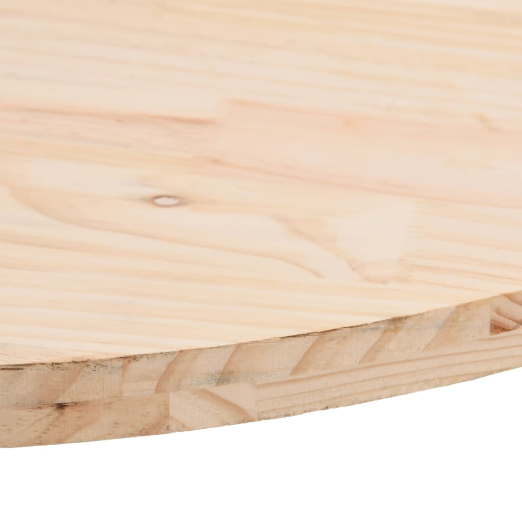 Dessus de table 110x55x2,5 cm bois de pin massif ovale - XIOS