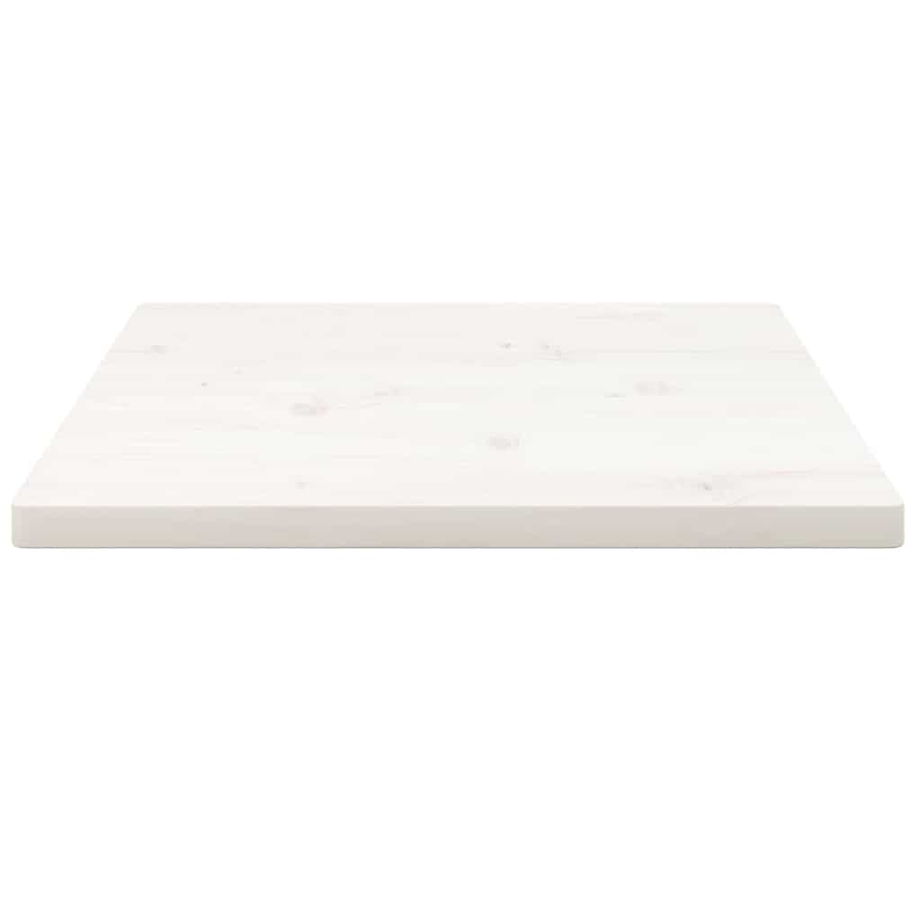 Dessus de table blanc 40x40x2,5 cm bois de pin massif - XIOS