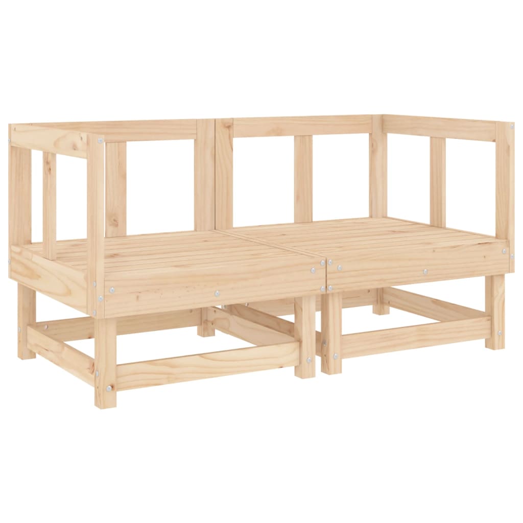 Canapés d'angle de jardin 2 pcs bois de pin massif Éléments pour canapés modulables de jardin vidaXL