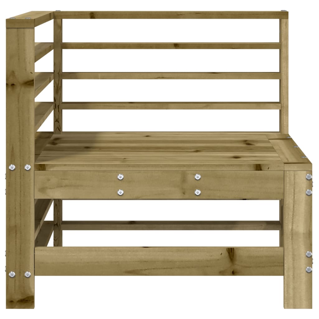 Canapé d'angle de jardin bois de pin imprégné Éléments pour canapés modulables de jardin vidaXL
