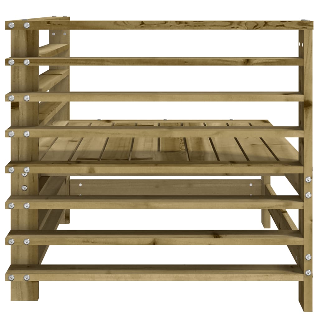 Canapé d'angle de jardin bois de pin imprégné Éléments pour canapés modulables de jardin vidaXL