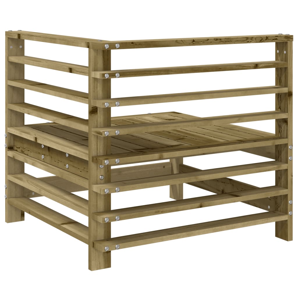 Canapé d'angle de jardin bois de pin imprégné Éléments pour canapés modulables de jardin vidaXL