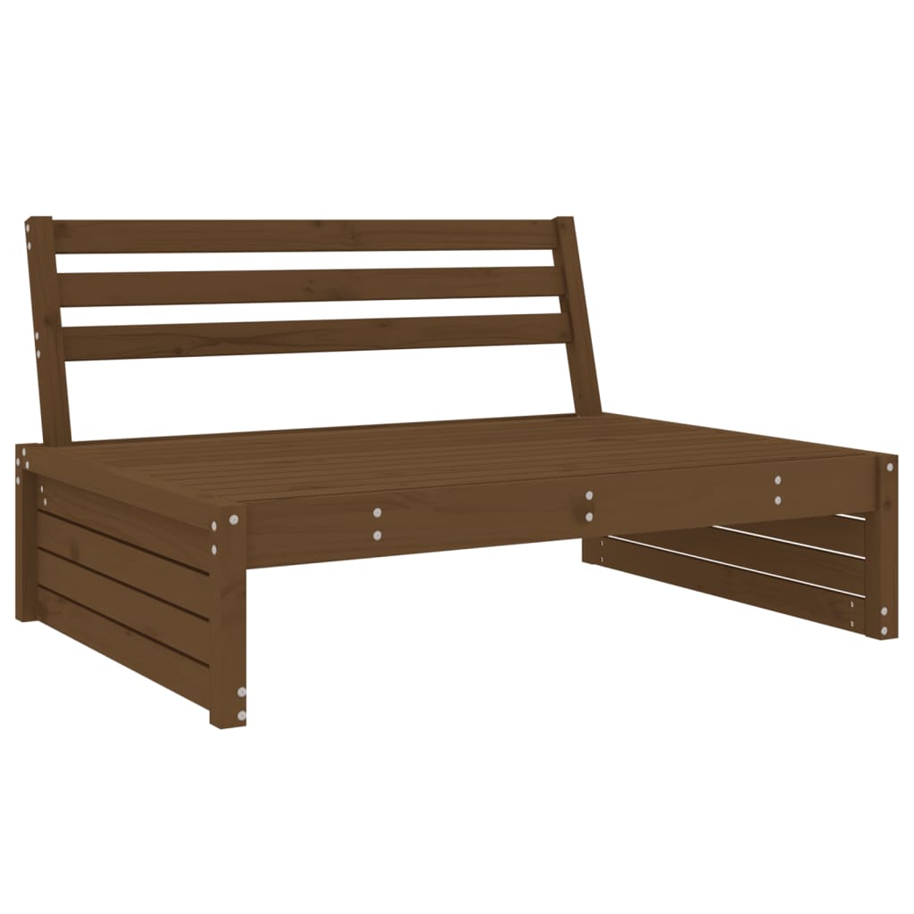 Canapé central de jardin marron miel 120x80 cm bois pin massif Éléments pour canapés modulables de jardin vidaXL