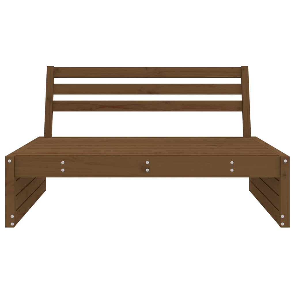 Canapé central de jardin marron miel 120x80 cm bois pin massif Éléments pour canapés modulables de jardin vidaXL