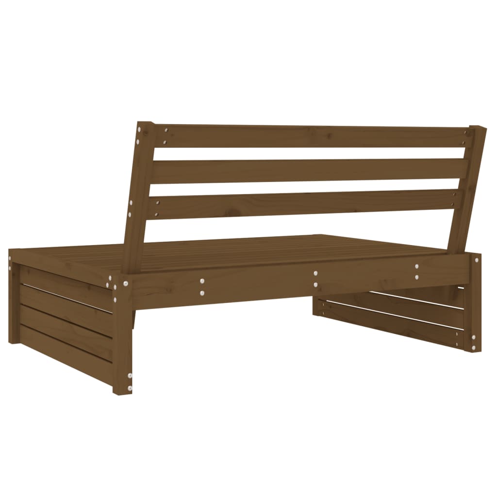 Canapé central de jardin marron miel 120x80 cm bois pin massif Éléments pour canapés modulables de jardin vidaXL