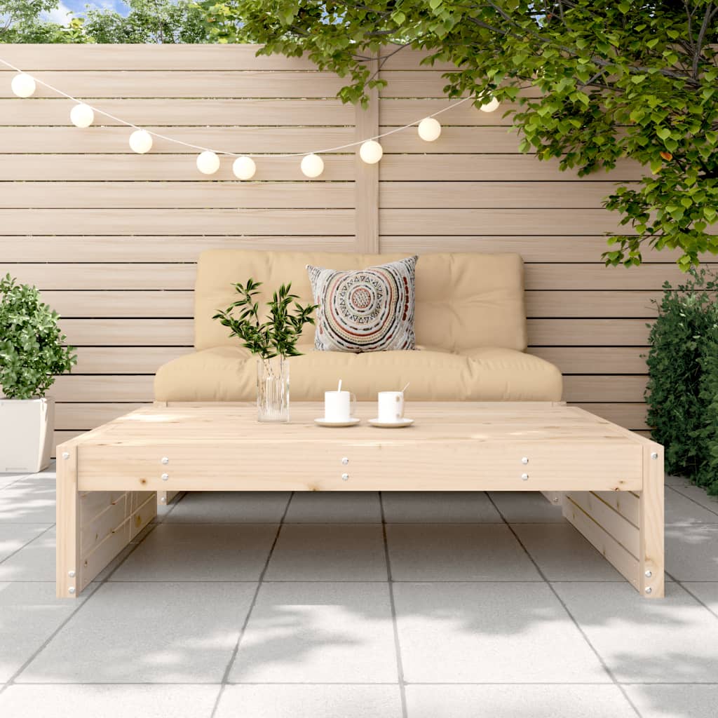 Repose-pied de jardin 120x80 cm bois de pin massif Éléments pour canapés modulables de jardin vidaXL