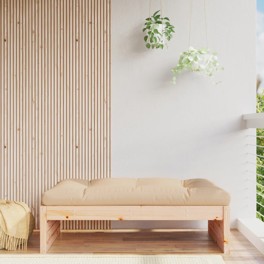 Repose-pied de jardin 120x80 cm bois de pin massif Éléments pour canapés modulables de jardin vidaXL