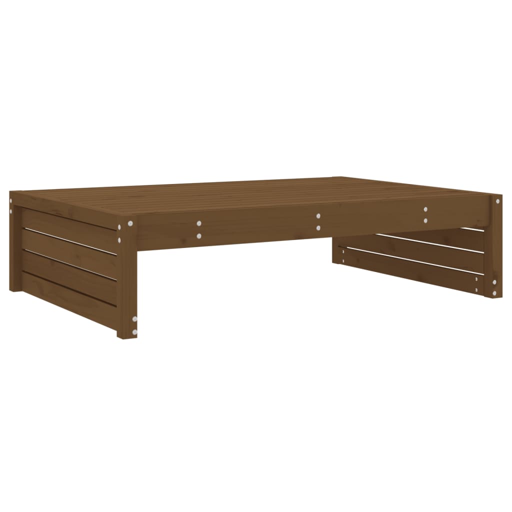 Repose-pied de jardin 120x80 cm marron miel bois de pin massif Éléments pour canapés modulables de jardin vidaXL