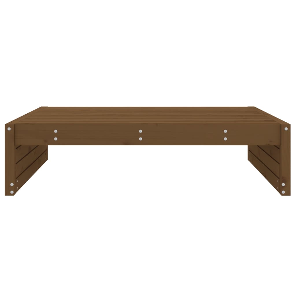 Repose-pied de jardin 120x80 cm marron miel bois de pin massif Éléments pour canapés modulables de jardin vidaXL