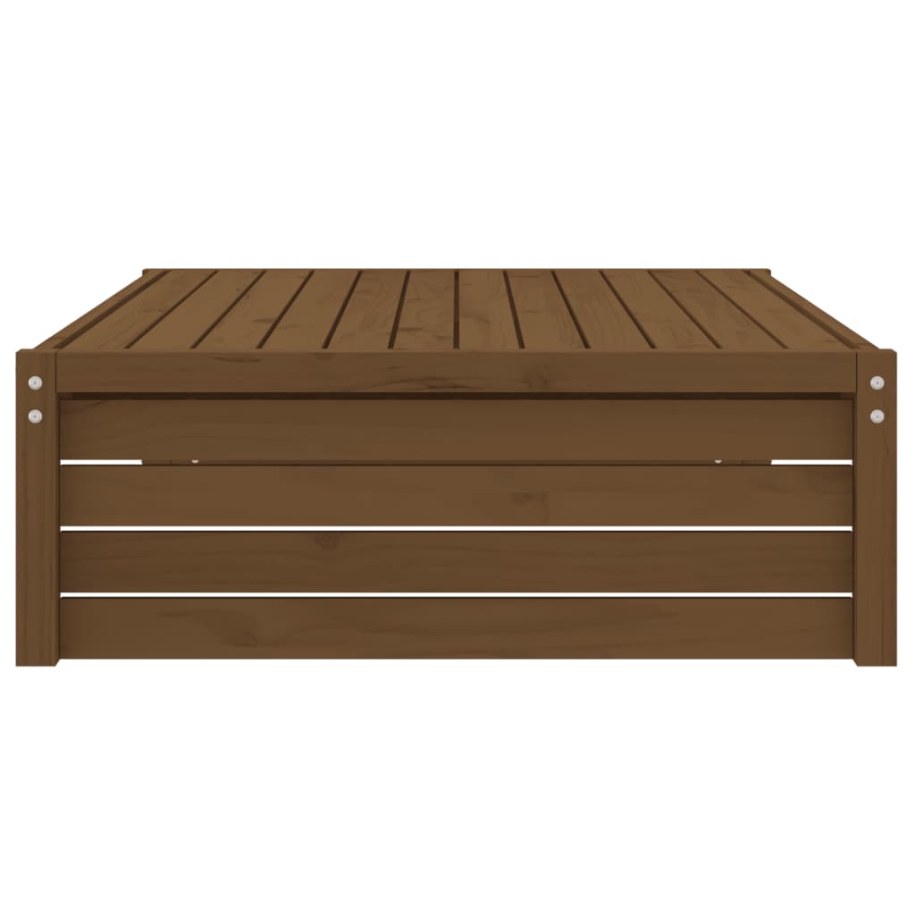 Repose-pied de jardin 120x80 cm marron miel bois de pin massif Éléments pour canapés modulables de jardin vidaXL