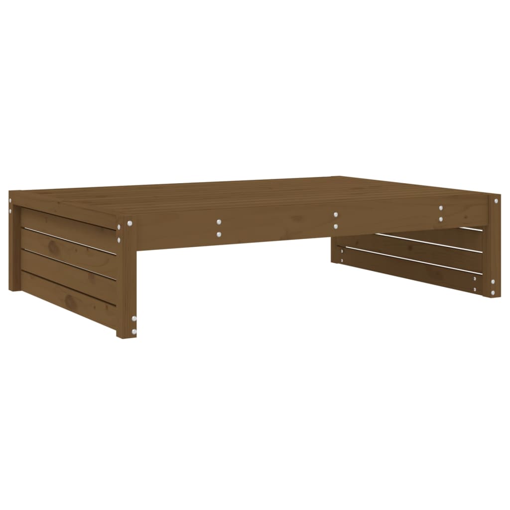 Repose-pied de jardin 120x80 cm marron miel bois de pin massif Éléments pour canapés modulables de jardin vidaXL