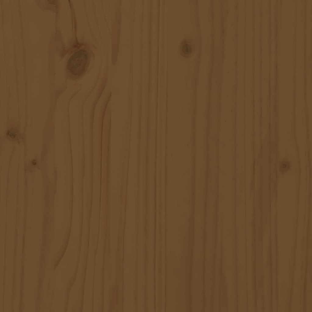 Repose-pied de jardin 120x80 cm marron miel bois de pin massif Éléments pour canapés modulables de jardin vidaXL