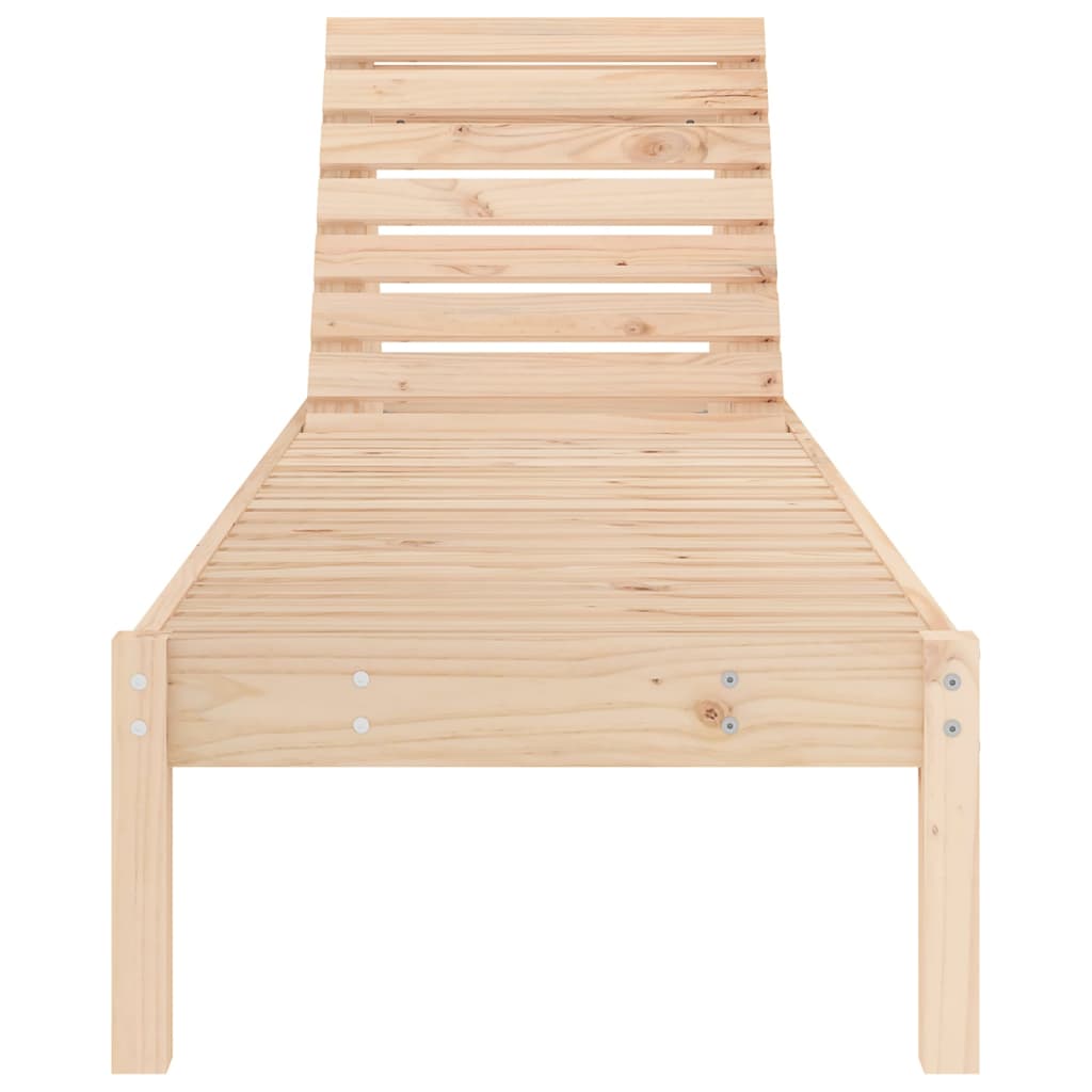 Chaise longue 199,5x60x74 cm bois massif de pin Bains de soleil vidaXL