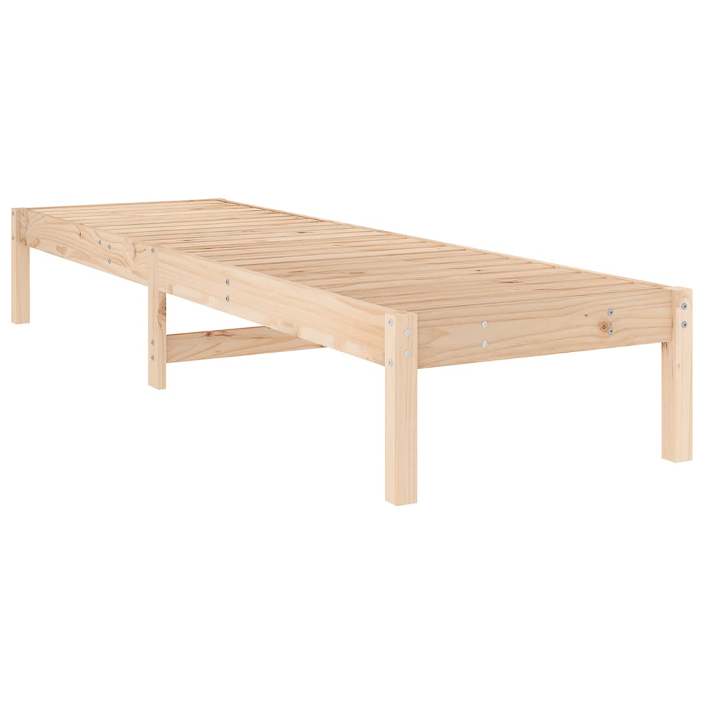 Chaise longue 199,5x60x74 cm bois massif de pin Bains de soleil vidaXL