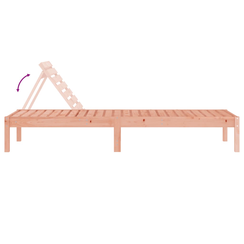 Chaise longue 199,5x60x74 cm bois massif de douglas Bains de soleil vidaXL
