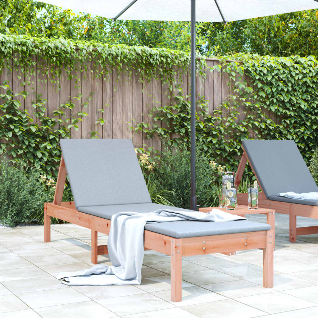 Chaise longue 199,5x60x74 cm bois massif de douglas Bains de soleil vidaXL