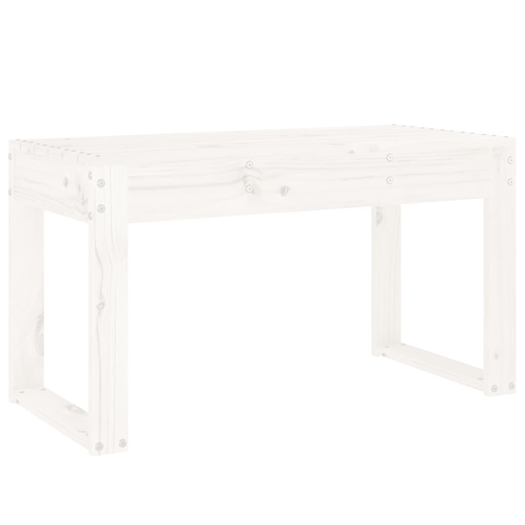 Banc de jardin blanc 80x38x45 cm bois massif de pin Bancs de jardin vidaXL
