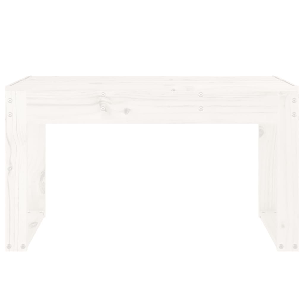 Banc de jardin blanc 80x38x45 cm bois massif de pin Bancs de jardin vidaXL