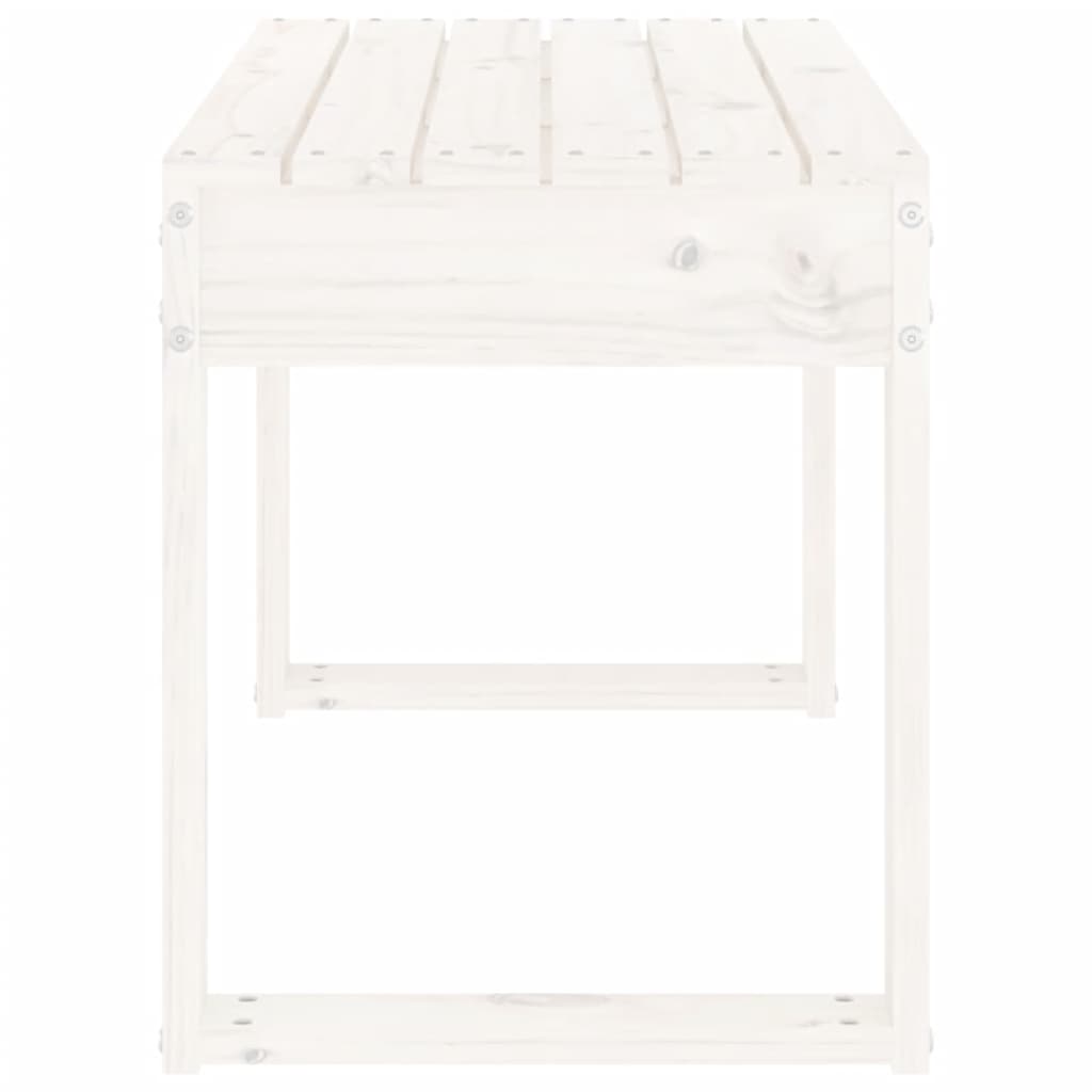 Banc de jardin blanc 80x38x45 cm bois massif de pin Bancs de jardin vidaXL