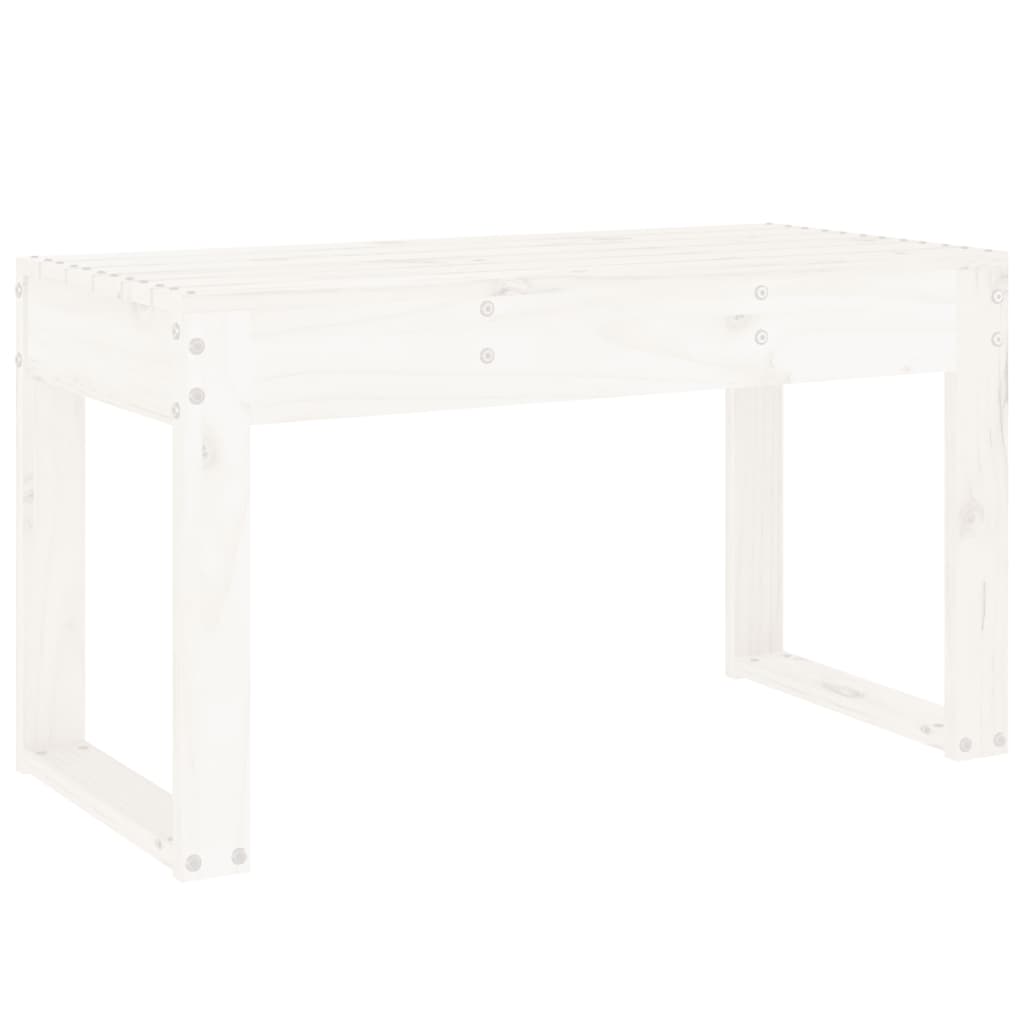 Banc de jardin blanc 80x38x45 cm bois massif de pin Bancs de jardin vidaXL