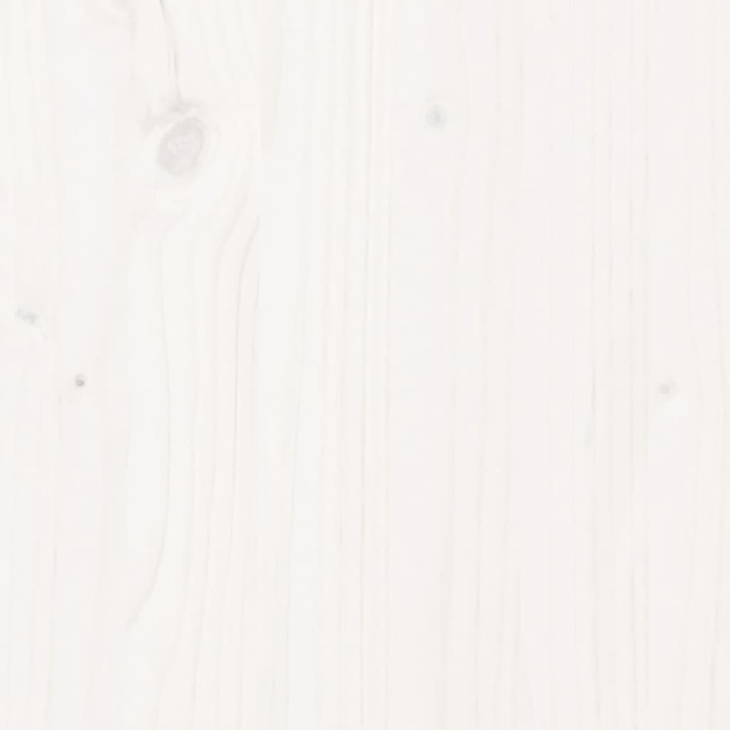 Banc de jardin blanc 80x38x45 cm bois massif de pin Bancs de jardin vidaXL