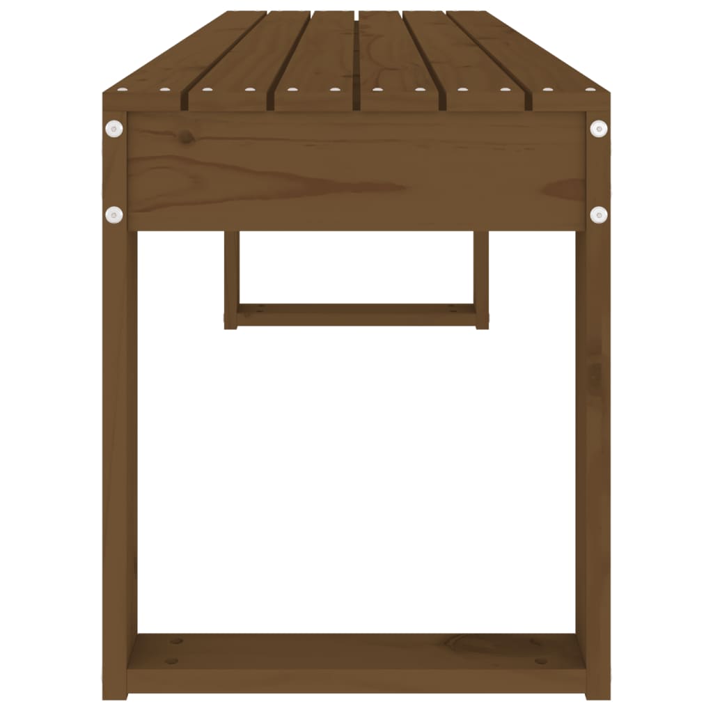Banc de jardin marron miel 110x38x45 cm bois de pin massif Bancs de jardin vidaXL