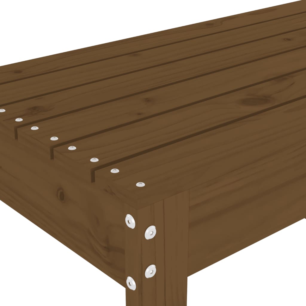 Banc de jardin marron miel 110x38x45 cm bois de pin massif Bancs de jardin vidaXL