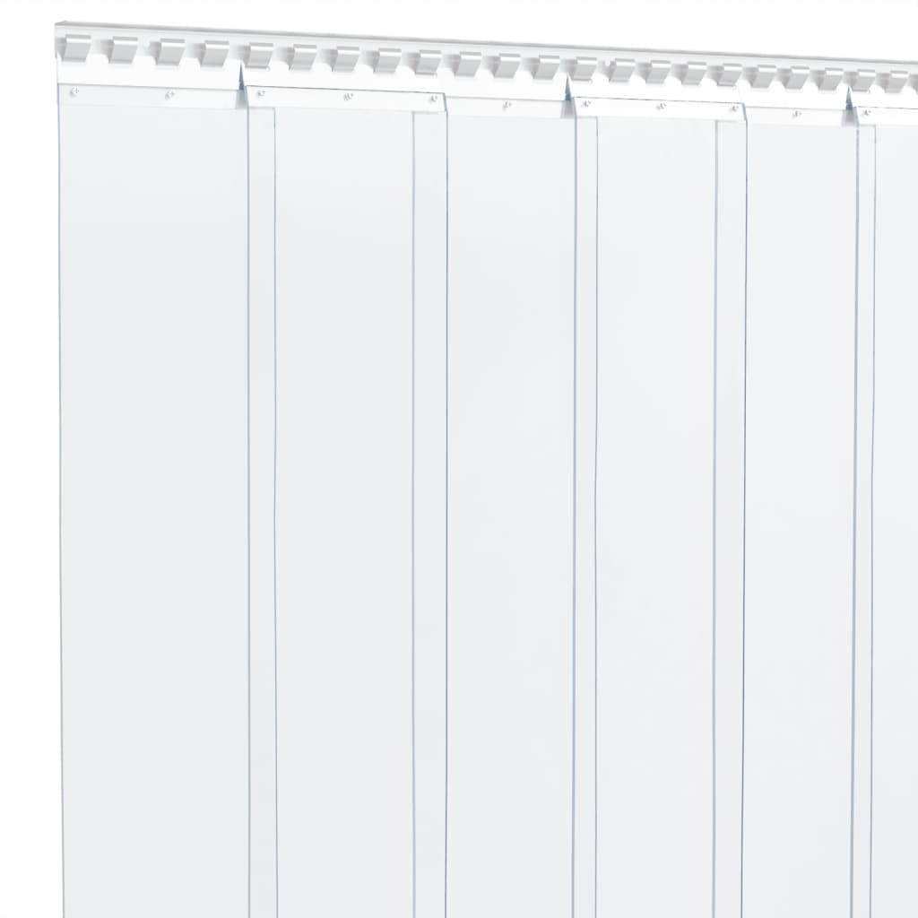 Rideau de porte transparent 200 mmx1,6 mm 10 m PVC Rideaux vidaXL