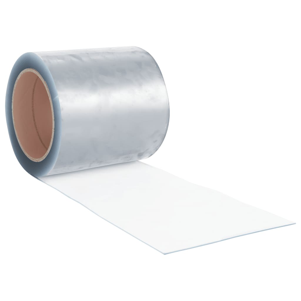 Rideau de porte transparent 200 mmx1,6 mm 10 m PVC Rideaux vidaXL