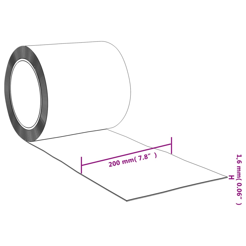 Rideau de porte transparent 200 mmx1,6 mm 10 m PVC Rideaux vidaXL