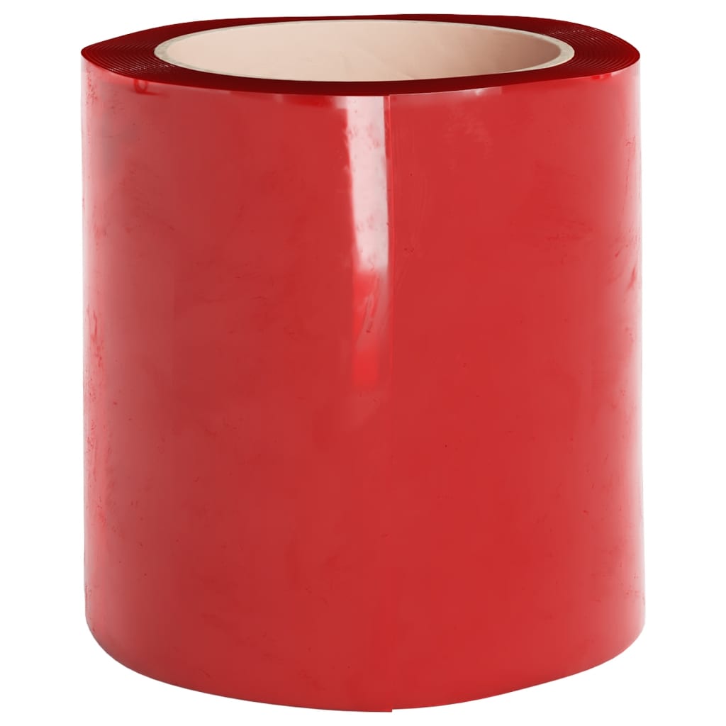 Rideau de porte rouge 200 mmx1,6 mm 10 m PVC Rideaux vidaXL