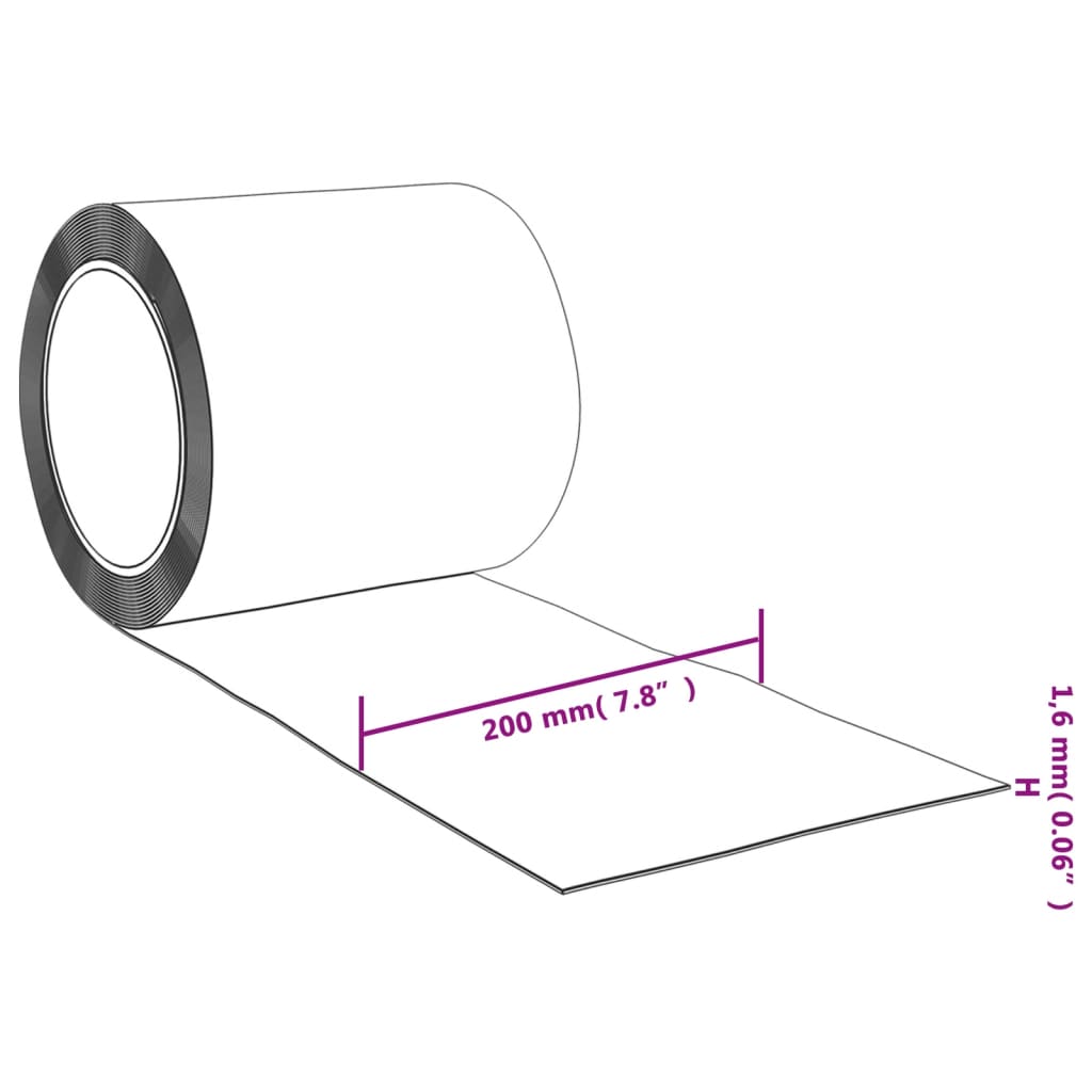 Rideau de porte rouge 200 mmx1,6 mm 10 m PVC Rideaux vidaXL